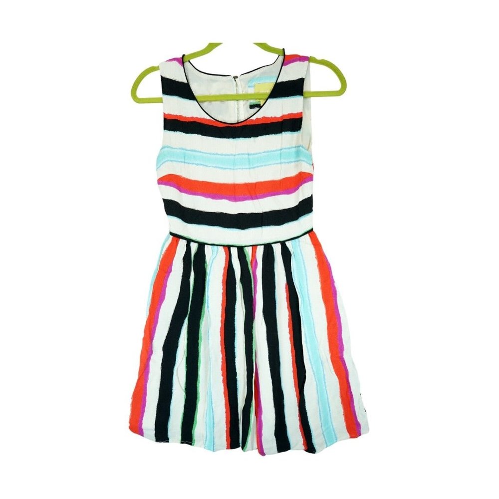Maeve by Anthropologie‎ Watercolor Striped Dress Size 2